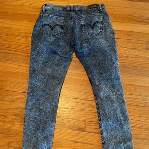 Levi’s distressed, acid wash, 524 Skinny size 11